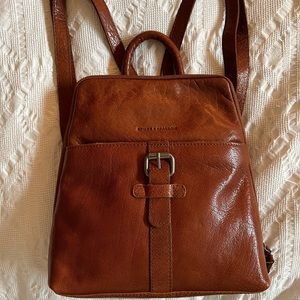 Spikes and Sparrow Brown Genuine Leather backpack bag, new with tag